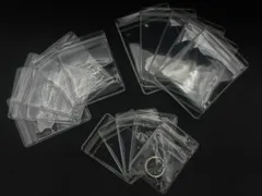 ，ジュエリーバッグ，ビニール袋 袋 厚手、ジップロック 小・ジップロック・ビニール袋 ポリ袋 | | | 小 | (3サイズあり) 7*10cm 6*8cm 5*7cm ハンドメイド材料やアクセサリーの収納に最適 透明・耐湿・耐久性 PVCジュエリーバッグ15