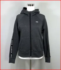 UNDER ARMOUR アンダーアーマー/レディース フード ジップアップ 約起毛 トレーニングウェア / 90 サイズ / 王道ヴィンテージ (E-23)