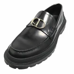 2024年 良品 ディオール DIOR エクスプローラー CDロゴ 金具 レザー ローファー シューズ "Explorer" 3LO117ZJQ サイズ41 （26cm） 黒 ブラック シルバー メンズのサムネイル
