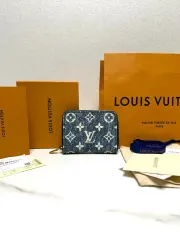 (限定モデルA+) Louis Vuitton ジッピー コインパース ジャカード デニム カードウォレット