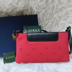Lauren Ralph Lauren ローレンラルフローレン　アクセサリーポーチ　ロゴ刺繍　ワンショルダー　お呼ばれ　箱付き