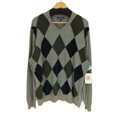クラフトアンドバロー Croft＆Barrow アーガイル Vネック ニット メンズ import：XXL 