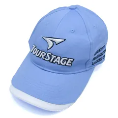 ツアーステージ キャップ ベルクロ ゴルフ スポーツウエア 帽子 ブランド メンズ ブルー TOURSTAGE 【中古】のサムネイル