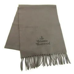 ヴィヴィアンウエストウッド マフラー ストール オーブ ロゴ ウール ブランド メンズ レディース ブラウン Vivienne Westwood 【中古】