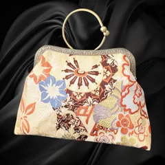 【No.645】着物リメイクバッグ、和風オリジナルバッグ、着物ショルダーバッグ