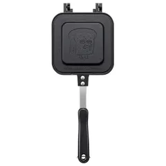 パンどろぼう ホットサンドメーカー 直火 キャンプ 1枚焼き 耳まで アルミ レシピ付き スケーター