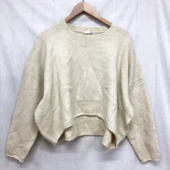 タグ付 GYDA LA DEVOTE ニット TOPS バックグラフィックプリント オーバーサイズ ウォッシャブルニットプルオーバー アイボリー FREE