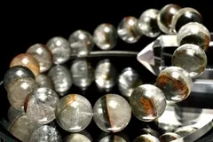 【１点物】半々タイプ◇グリーン ガーデンクォーツ　11.5mm　ブレスレット パワーストーン 天然石 _MC1587