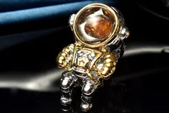 希少◇ロシア産 パラサイト隕石　11mm　宇宙飛行士 ペンダントトップ 1個売り パワーストーン 天然石 _PRG2383