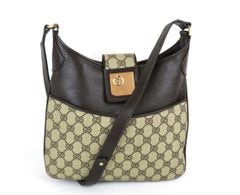 ✨美品✨GUCCI GG ショルダーバッグ ネイビー ベージュ レザー ロゴ