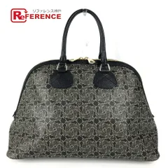 CELINE セリーヌ ハンドバッグ サルキー ロゴ PVC/レザー ブラック