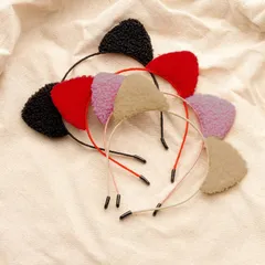 [BEAUTY PLAYER] コスプレ 猫 猫耳 カチューシャ 着脱簡単 獣耳 ねこ耳 しっぽ ヘアアクセサリー ブラックボウネックストラップ+黒猫耳+猫しっぽセット ホリデーアクセサリー パーティ(スパンコール黒)