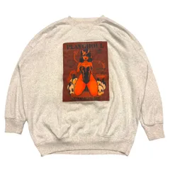 古着 used American Eagle アメリカンイーグル　長袖プリントスウェット　トレーナー　霜降りカラー