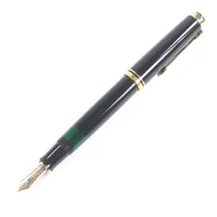 ☆ほぼ新品☆素晴らしいペリカン万年筆M600グリーン縞（Ｆ)☆書き味抜群 Pelikan ペリカン スーベレーン M600 グリーンストライプ 緑縞