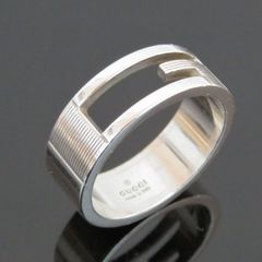 GUCCIグッチ ブランデッドGリング 21号 ポーチ付属 メンズ/レディース 