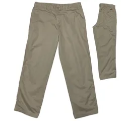 カーハート チノパン ベージュ系 サンドベージュ ライトベージュ ロゴパッチ ワークパンツ メンズ 古着 パンツ