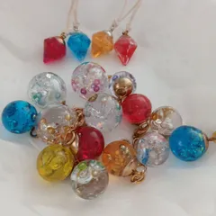Xmas　オーナメント　ガラスドームチャームセット