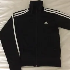 アディダス ジャージ ジップアップ トラックジャージ 黒白 85 ヴィンテージ ムシンサ エイブリー