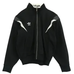adidas アディダス 90s デサントタグ ジャージ トラックジャケット ブラック系 98-6 JASPO/O【中古】
