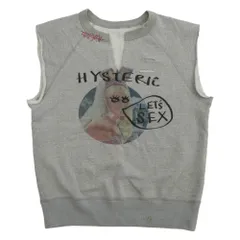HYSTERIC GLAMOUR ヒステリックグラマー 2CS-5370 ダメージ加工 スウェット ベスト グレー系 FREE【中古】のサムネイル