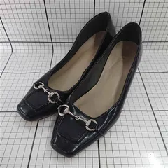 ◇ Θ アルテミス バイ ダイアナ Artemis by DIANA ビットローファーパンプス ブラック系 レディース 24.5 E  【1510290001742】