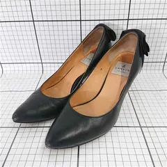 ◇ Θ ランバン オン ブルー LANVIN en Bleu リボンパンプス ブラック系 レディース 23.0㎝ E  【1510070018038】