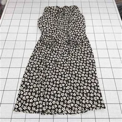 ◇ Θ シンプリシテェ SIMPLICITE 花柄ワンピース ブラック系 レディース E  【1510070017314】