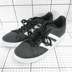 ◇ Θ アディダス adidas グランドコート ベース ブラック系 メンズスニーカー 26.0cm E  【1510230013859】