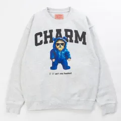 【新品・未使用】 トレーナー メンズ 裏起毛 コリスコ アメカジ おしゃれ 暖かい スウェット 可愛い アニマル柄 プルオーバー 長袖 クルーネック トップス 秋冬 冬 M L LL 305.OATMEAL(イヌ) 犬 ブルー 青 グレー 121903-CPZのサムネイル