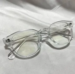 クリアフレーム 透明 伊達メガネ 50□19-142 おしゃれ 眼鏡 透け感 クリアカラー 韓国系 メンズ レディース ユニセックス 軽量 シンプル