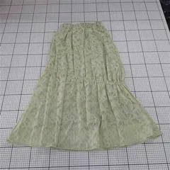 ◇ ⊂ ブルーブルーエ Bleu Bleuet レース切替ミント系スカート Mサイズ レディース E  【1510290001452】