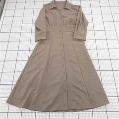 ◇ Θ プロポーションボディドレッシング PROPORTION BODY DRESSING シャツワンピース ベージュ系 S レディース E  【1510290002121】
