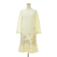 【GRACECONTINENTAL】18331198 フラワーレース刺繍長袖ワンピース