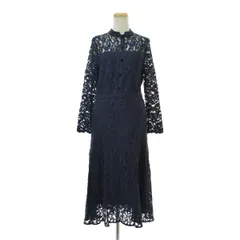 【CELFORD】CWFO194062 レースロング長袖ワンピース