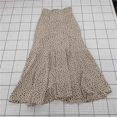 ◇ Θ ナイスクラップ NICE CLAUP ドット柄マーメイドスカート ベージュ系 S レディース E  【1510290003593】