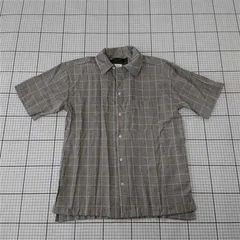 ◇ ⊂ ロフトスキー rövtski 194021H チェック柄半袖シャツ グレー系 メンズ M E  【1510240008616】のサムネイル