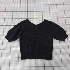 ◇ ⊇ アンドミュウ Andemiu AMRM1675SP Fサイズ ニットトップス ブラック系 レディース E  【1510240008302】のサムネイル