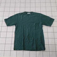 ◇ ⊂ ユナイテッドアローズ グリーンレーベルリラクシング コットンTシャツ メンズ Lサイズ グリーン系 E  【1510240008890】