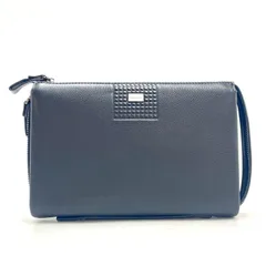 FIGARO フィガロ セカンド ハンド クラッチ バック 黒 革 FY182