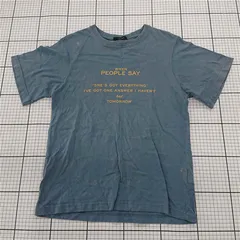 ◇ ⊂ ジーナシス JEANASIS JS064609CF プリントTシャツ ブルー系 レディース Mサイズ E  【1510290007775】