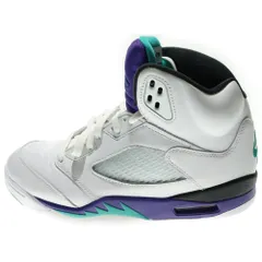 NIKE (ナイキ) AIR JORDAN 5 RETRO Grape エアジョーダン 5 パープル/ホワイト ハイカットスニーカー US10/28cm HQ7978-100