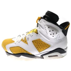 NIKE (ナイキ) AIR JORDAN 6 RETRO Yellow Ochre エアジョーダン 6 イエローオークル ハイネックカットスニーカー ホワイト/イエロー US9/27cm CT8529-170