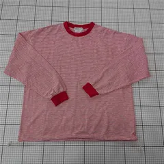 ◇ Θ チャオパニックティピー CIAOPANIC TYPY ボーダー長袖カットソー レッド系 メンズ M E  【1510290008246】