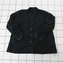 ◇ Θ ユニクロ＋J UNIQLO ジルサンダーコラボ コットンシャツ ブラック系 XL メンズ E  【1510290012540】