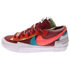 NIKE (ナイキ) ×sacai ×KAWS BLAZER LOW TEAM RED DM7901-600 サカイ カウズ ブレーザー チームレッド ローカットスニーカー マルチ レディース US6/24.0cm