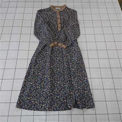 ◇ Θ シーナデルレイ SHEENA DEL RAY 花柄ロングワンピース ブルー系 Mサイズ レディース E  【1510290013462】