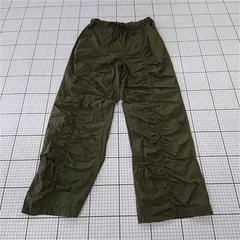 ◇ Θ WHO'S WHO gallery フーズフーギャラリー ギャザーパンツ カーキ系 レディース フリーサイズ E  【1510290014162】