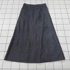 ◇ Θ ラコレ LAKOLE LKWB47U1YG デニムフレアスカート Mサイズ ネイビー系 レディース E  【1510290014117】