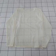 ◇ Θ セレクトモカ SELECT MOCA シアーニット長袖トップス アイボリー系 レディース L E  【1510290013912】