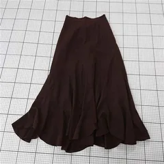 ◇ Θ ナノ・ユニバース nano・universe フレアスカート ブラウン系 レディース Fサイズ E  【1510290014353】